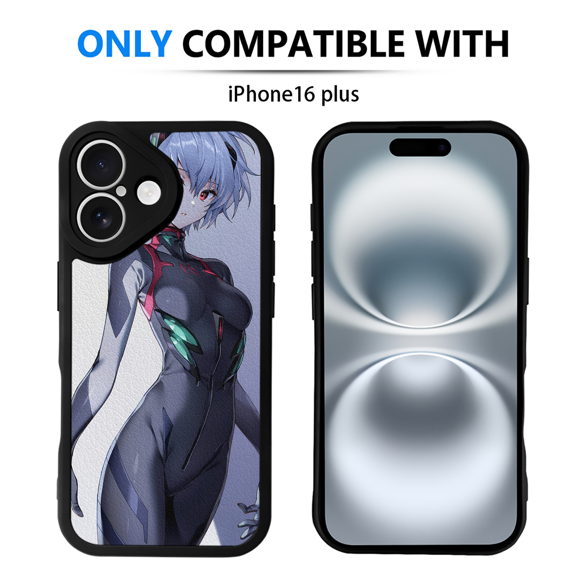 （画像用） EVA 新世紀エヴァンゲリオン 【iPhone 16シリーズ対応】シリコンスマホケース（レザー調） 材質：シリコン